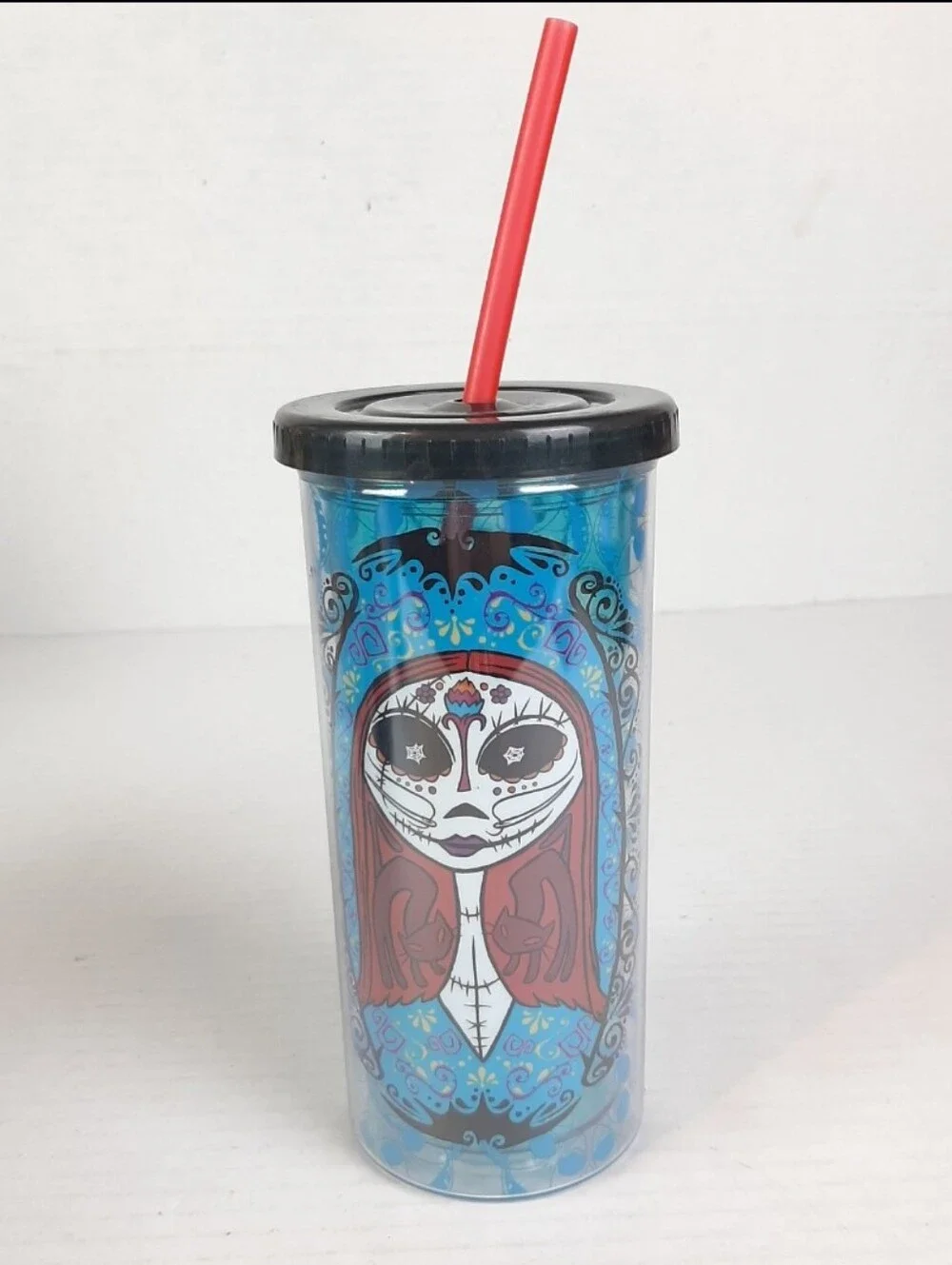 🛍Disney Nightmare Before Christmas 20oz Tumbler Sugar Skull Design of Sally